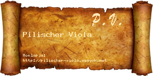 Pilischer Viola névjegykártya